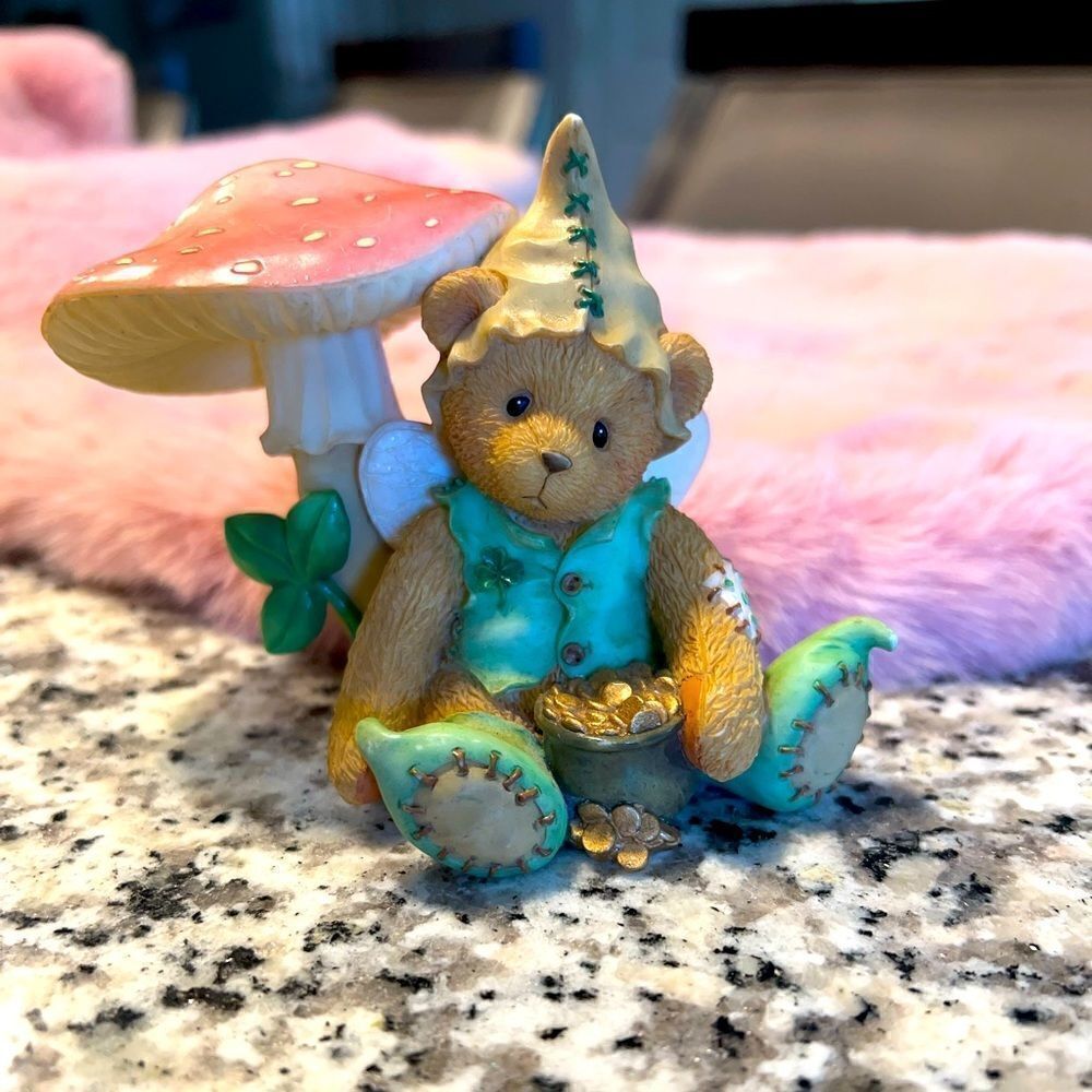 Vintage Enesco Cherished Teddies 1996 “I Am Green w Envy” Priscilla Hillman.